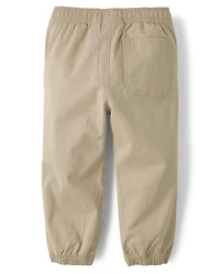 Baby And Toddler Embroidered Varsity Pull On Jogger Pants