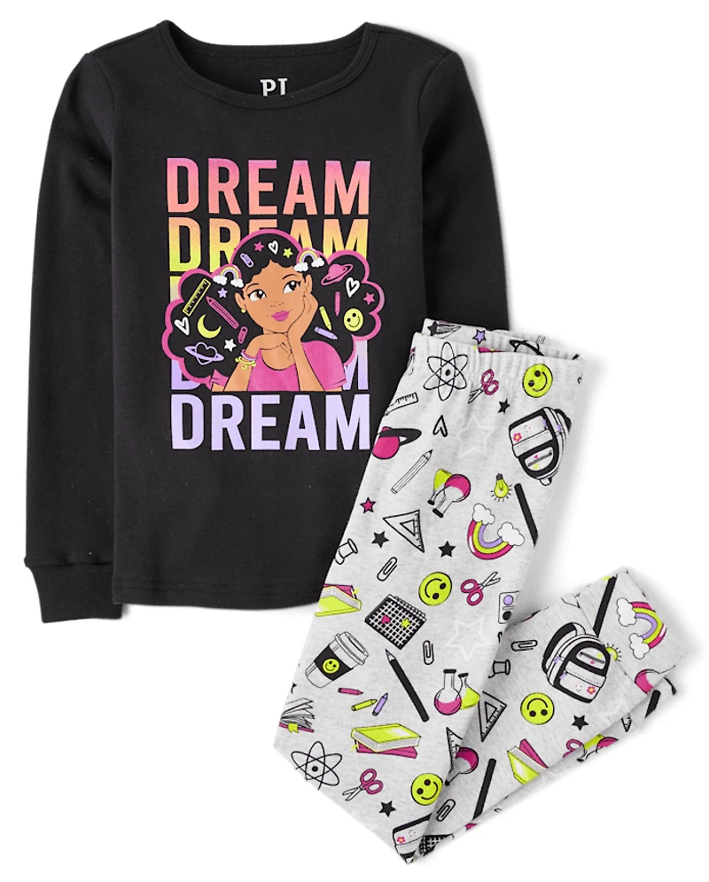Girls Dream Snug Fit Cotton Pajamas