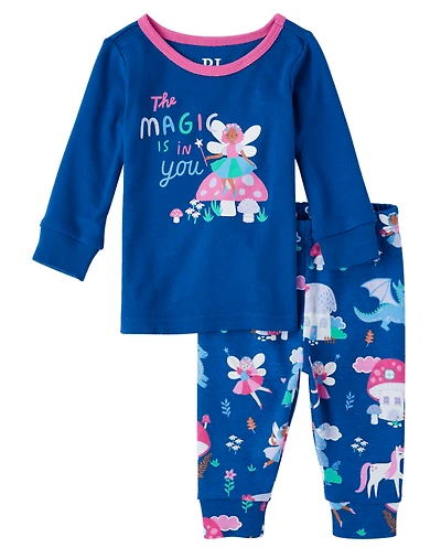 Baby And Toddler Girls Fairy Snug Fit Cotton Pajamas