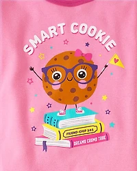 Baby And Toddler Girls Smart Cookie Snug Fit Cotton Pajamas