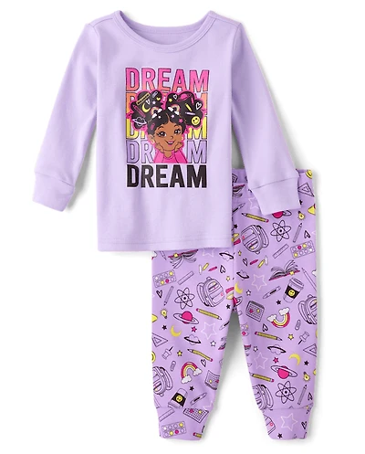 Baby And Toddler Girls Dream Snug Fit Cotton Pajamas