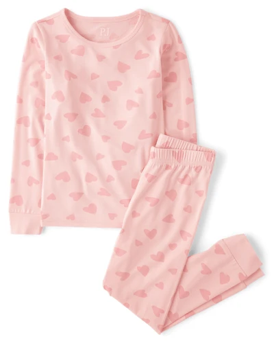 Pyjama cœur pour fille - Super doux