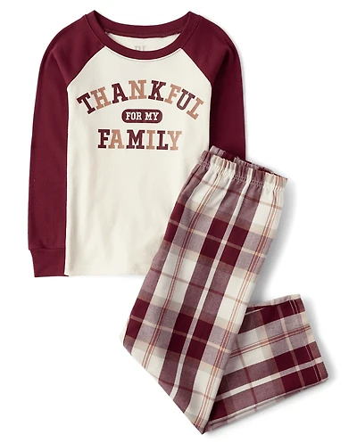 Pyjamas assortis pour enfants, en coton et flanelle, toute la famille.
