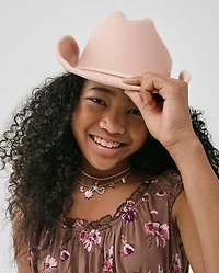 Girls Bow Cowgirl Hat