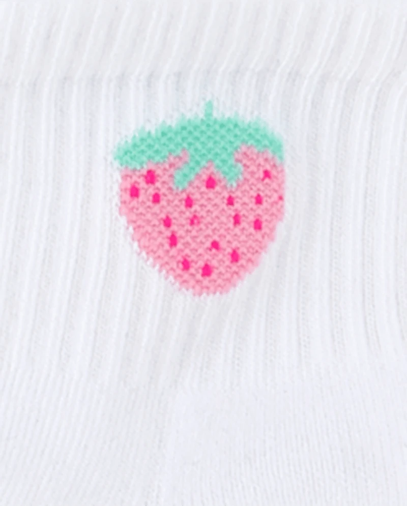 Lot de 6 paires chaussettes mi-mollet rembourrées Icon pour petites filles