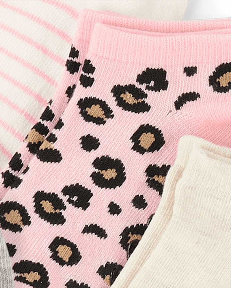 Toddler Girls Cat Ankle Socks 10-Pack