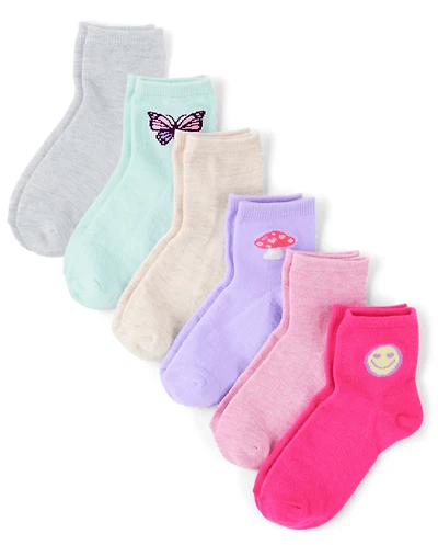 Girls Icon Midi Socks 6-Pack
