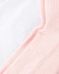 Girls Striped Cushioned Midi Socks 6-Pack