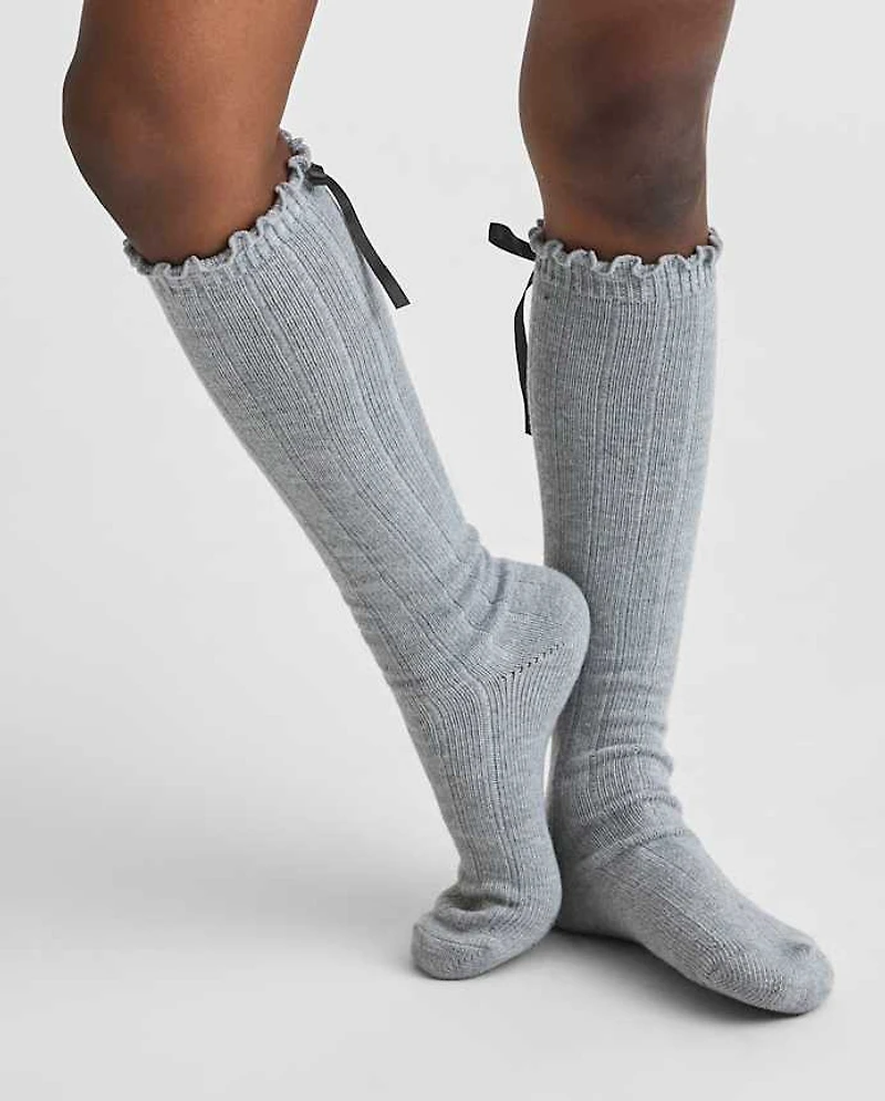 Girls Bow Boot Socks 2-Pack