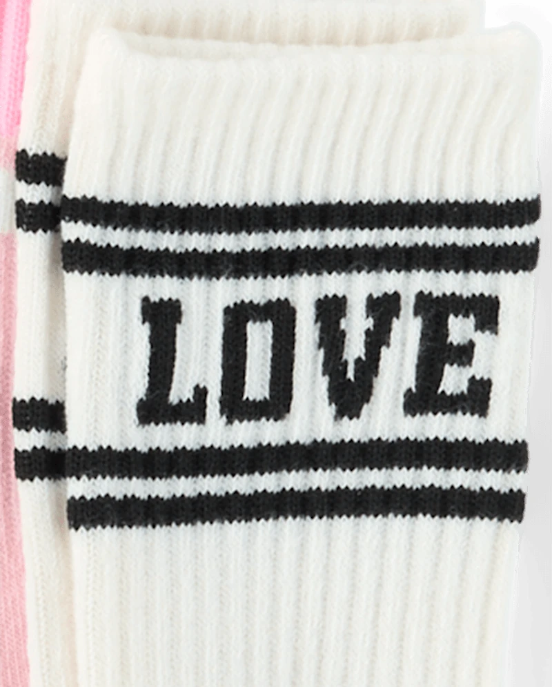 Girls Icon Cushioned Crew Socks 6-Pack