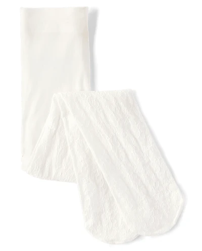 Toddler Girls Lace Microfiber Tights