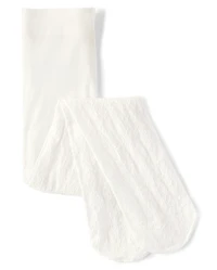 Toddler Girls Lace Microfiber Tights