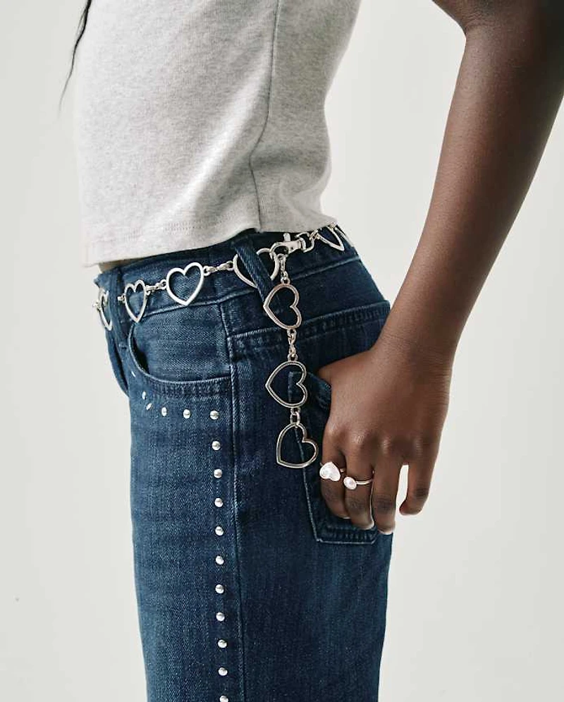 Girls Heart Chain Belt