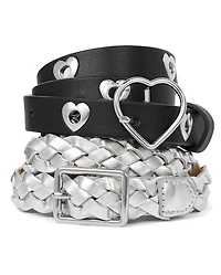 Girls Heart Belt 2-Pack