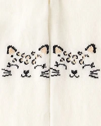 Baby Girls Cat Tights 2-Pack