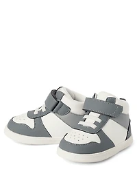 Baby And Toddler Boys First Steps Colorblock High Top Sneakers