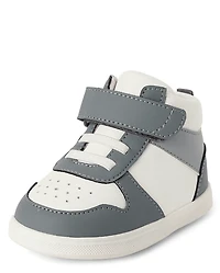 Baby And Toddler Boys First Steps Colorblock High Top Sneakers