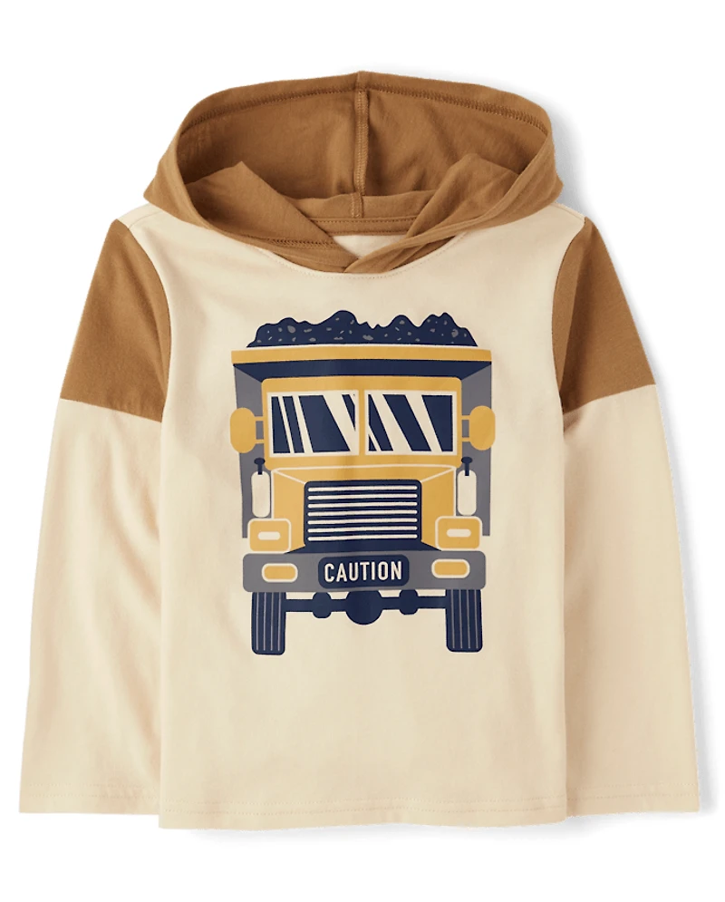 Baby And Toddler Boys Graphic Hooded Top