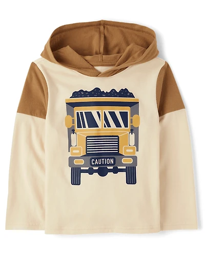 Baby And Toddler Boys Graphic Hooded Top