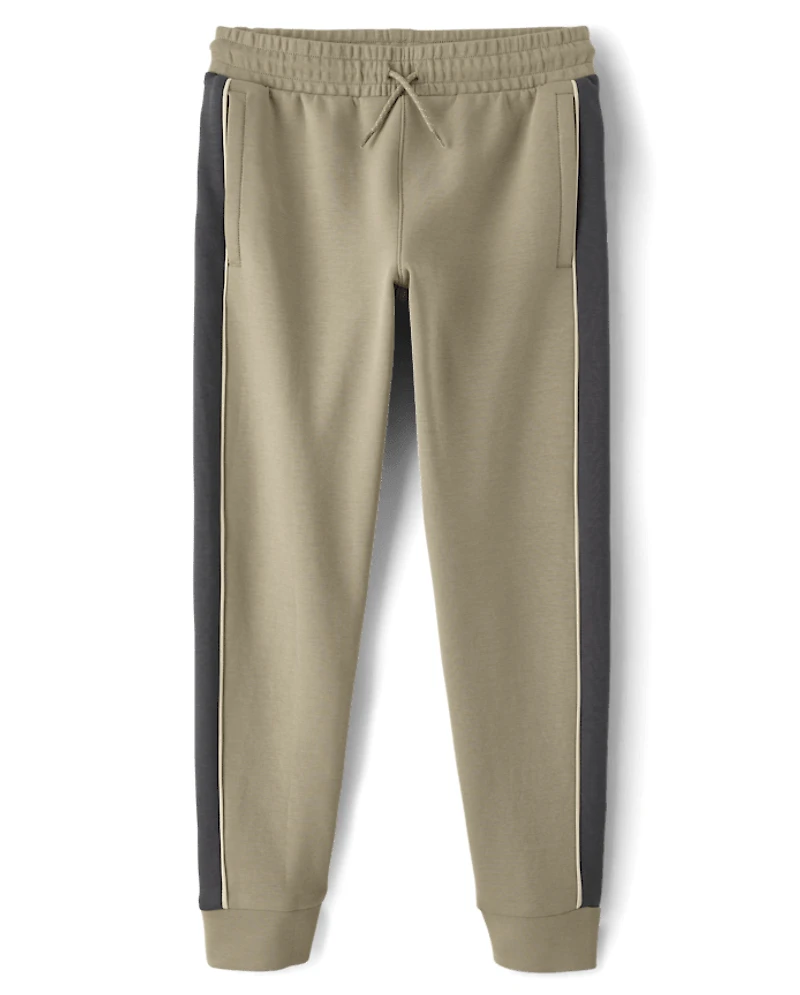Boys Side Stripe Scuba Jogger Pants