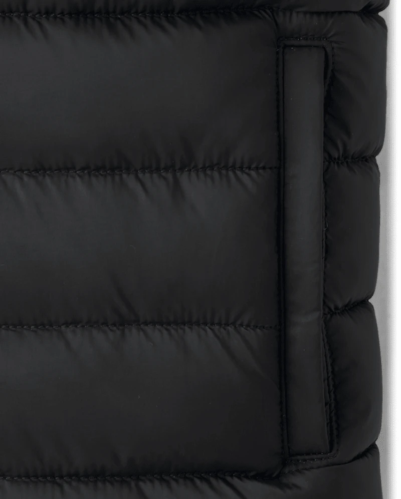 Boys Cozy Tech Microfleece Lined Puffer Jacket