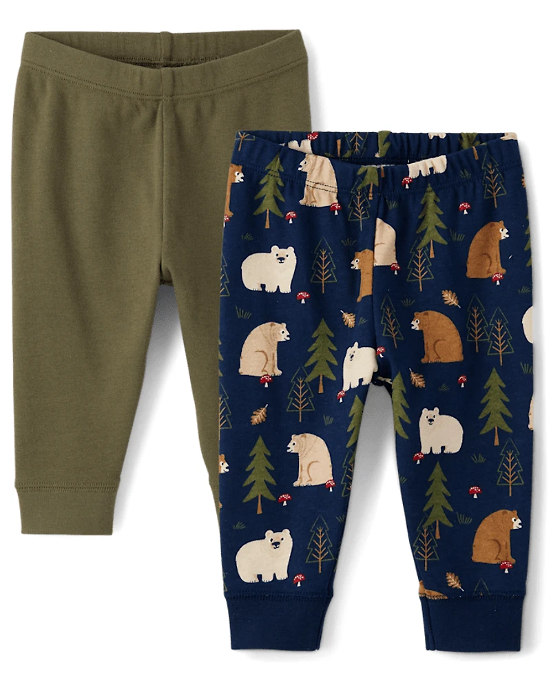 Baby Boys Bear Pants 2-Pack