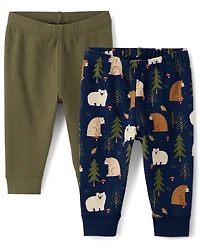 Baby Boys Bear Pants 2-Pack