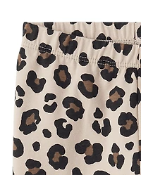 Lot de 2 leggings tutu léopard pour bébé fille