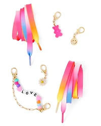 Girls Love Shoelace Charm 5-Piece Set