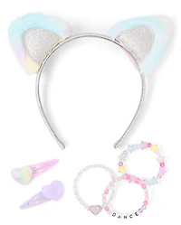 Girls Cat 6-Piece Hair Set