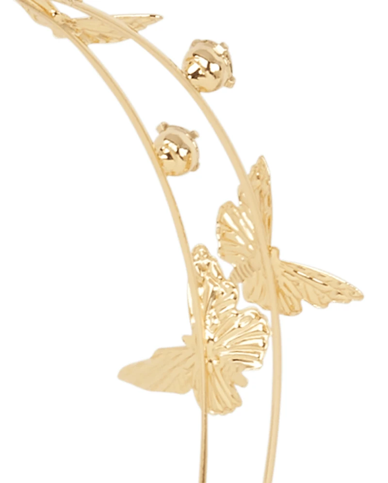 Girls Jeweled Butterfly Headband