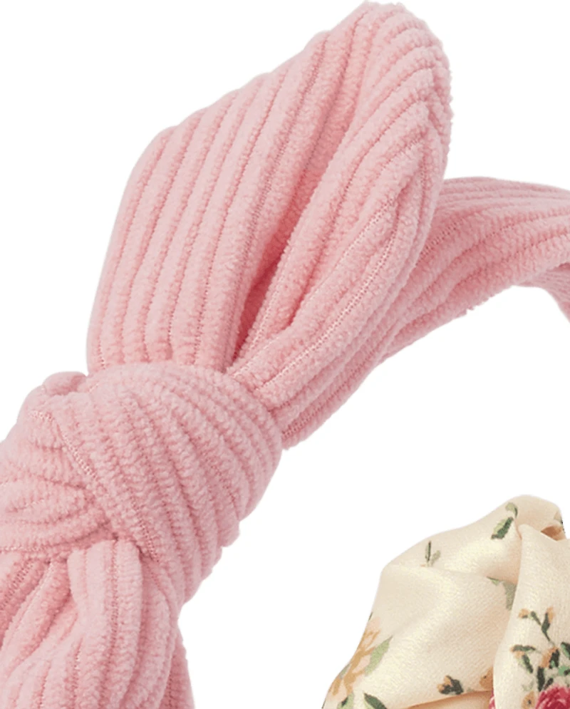 Lot de 2 bandeaux floraux pour filles