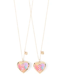 Girls Candy Bear BFF Locket Necklace 2-Pack