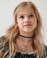 Girls Bow BFF Locket Necklace 3-Pack