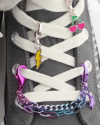 Girls Chain Link Shoelace Charm 5-Pack