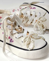 Girls Bow Shoelace Charm 5-Pack