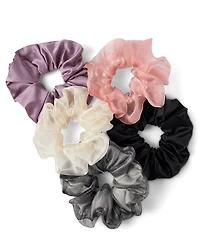 Girls Pearl Scrunchie 5-Pack