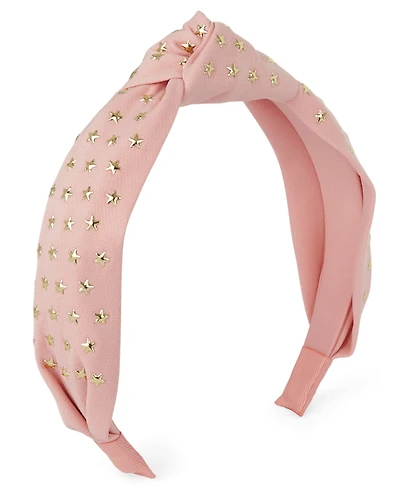 Girls Studded Star Top Knot Headband