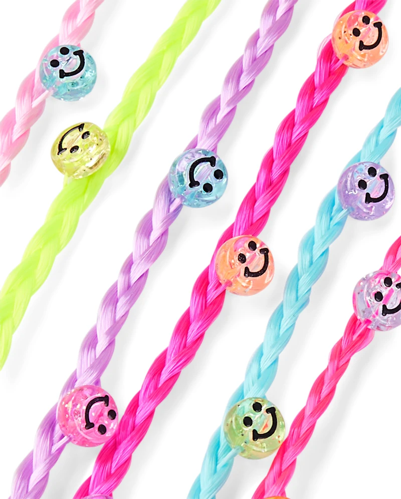Girls Beaded Hair Extension Hair Clip 6-Pack