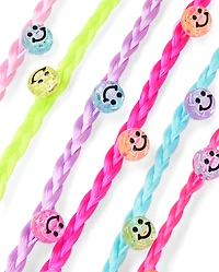 Girls Beaded Hair Extension Hair Clip 6-Pack