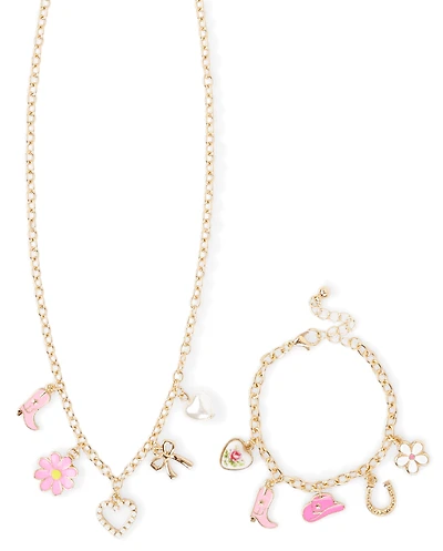 Girls Western Charm 2-Piece Jewelry Set