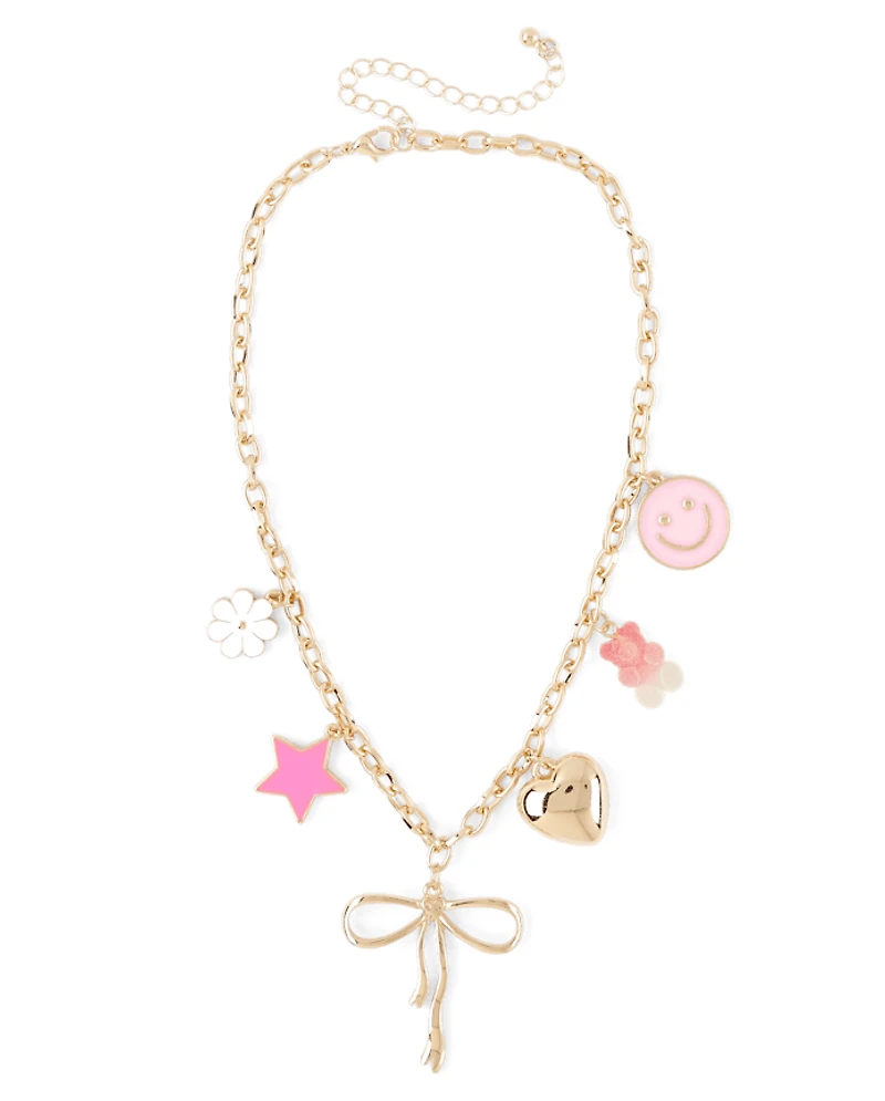 Girls Chain Charm Necklace