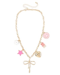 Girls Chain Charm Necklace