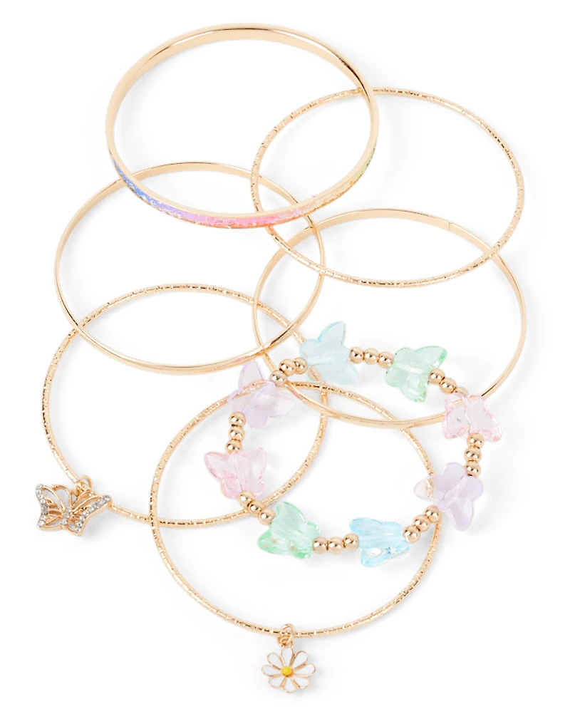 Girls Butterfly Bracelet 7-Pack