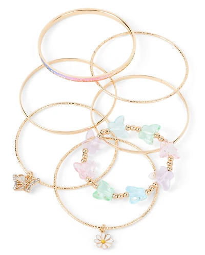 Girls Butterfly Bracelet 7-Pack