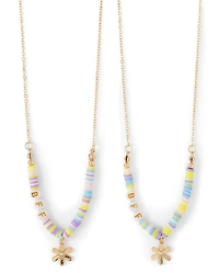 Girls Floral BFF Necklace 2-Pack