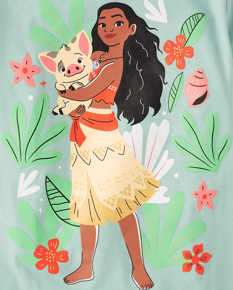 Girls Moana™ Flowers Graphic Tee