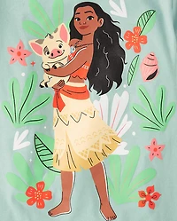 Girls Moana™ Flowers Graphic Tee