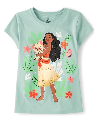 Girls Moana™ Flowers Graphic Tee