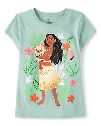 Girls Moana™ Flowers Graphic Tee
